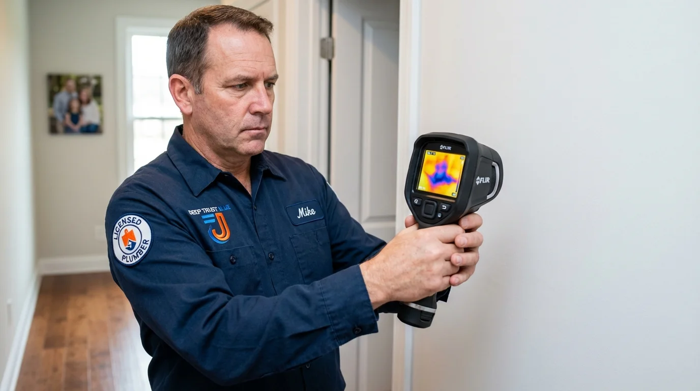 Thermal imaging leak detection by Johns Plumbing LLC in Elgin
